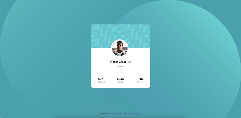 Profile Card Component